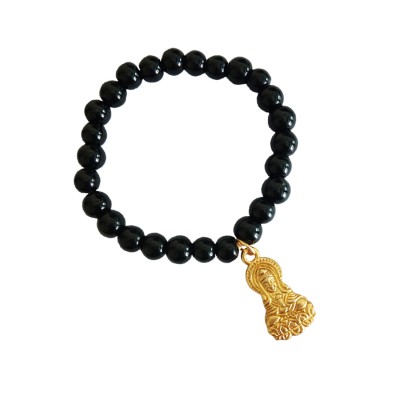 Buddha Black Onyx Stone Bracelet